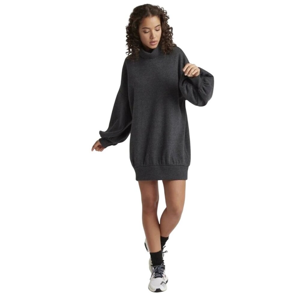 2/$30 NWT Choosy Gray XS Bishop Sleeve Sweater Dress